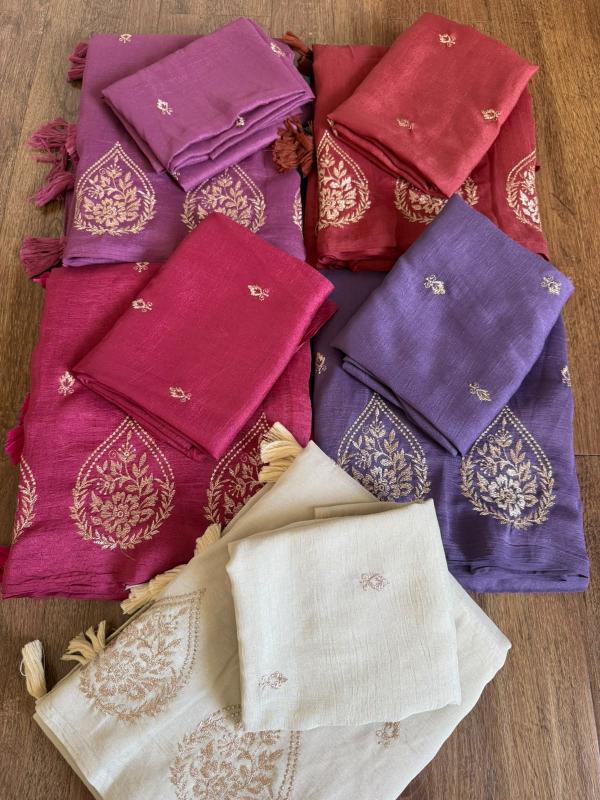 Vastrangan multi emrodairy surat bombay market saree
